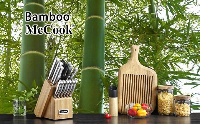 McCook® Knife Sets, German Stainless Steel Knife Block Sets - Image 4