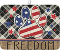 4th of July Dish Drying Mat 24x18 Inch, Patriotic Drying Mat by Trongr