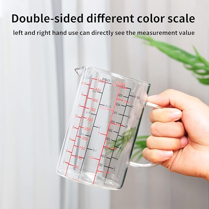 77L Glass Measuring Cup, High Borosilicate Glass Measuring Cup - Image 3