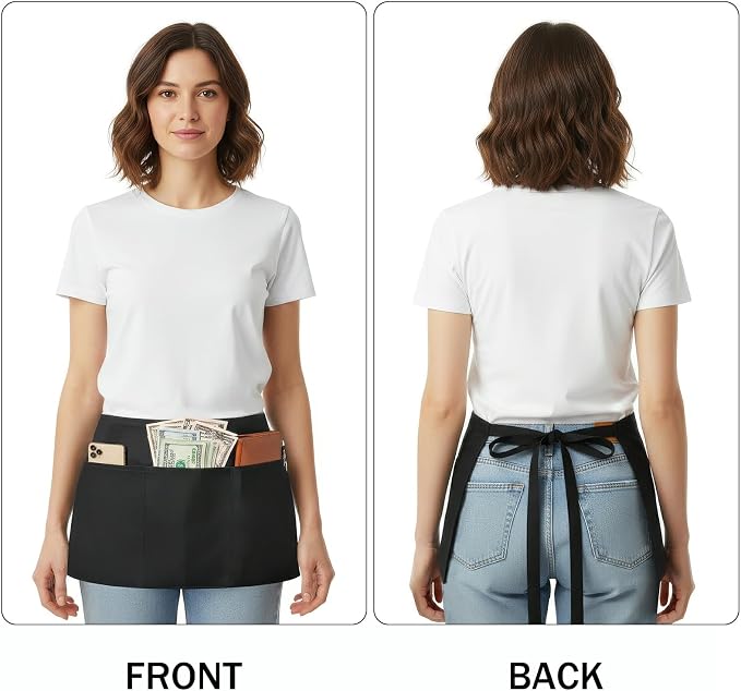 BOHARERS Waist Apron with 3 Pockets 12 Pack - Image 4
