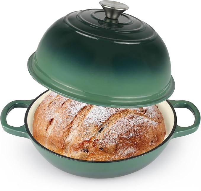 Enameled Cast Iron Bread Oven, Dutch Oven Pot by CookNexa