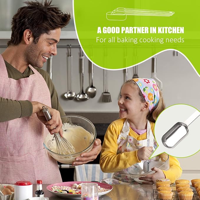 5PCS 1tsp Single Measuring Spoon, Stainless Steel Long Handle Individual - Image 6