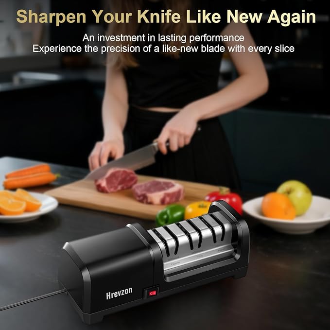 Knife Sharpener Electric for Kitchen Knives, - Image 2