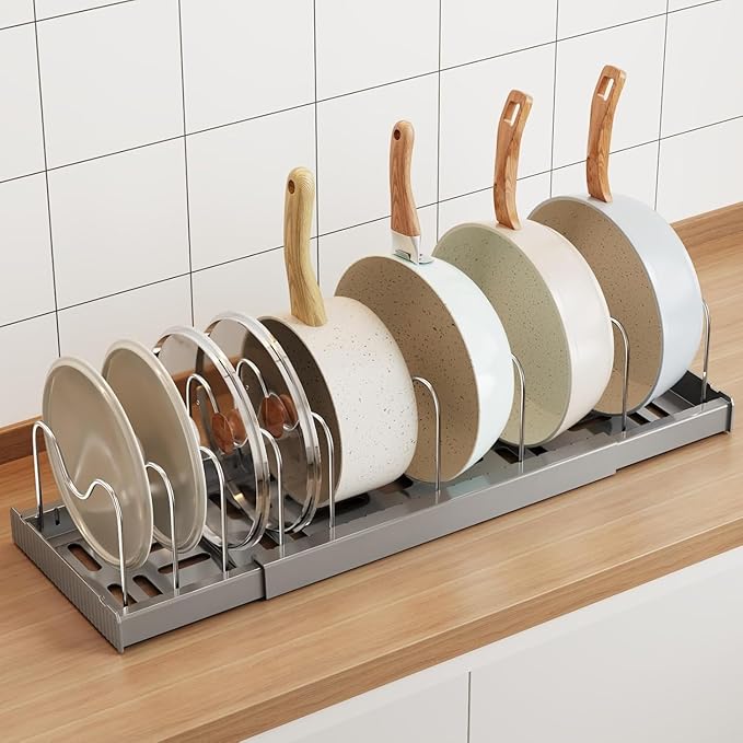 Mustorn Pots and Pans Organizer Under Cabinet by MUSTORN