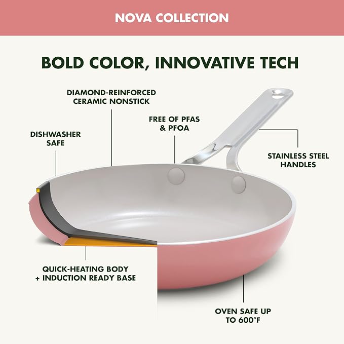 GreenPan Nova 10-Piece Cookware Pots & Pans Set, Oprah’s Favorite Things 2024 - Image 5