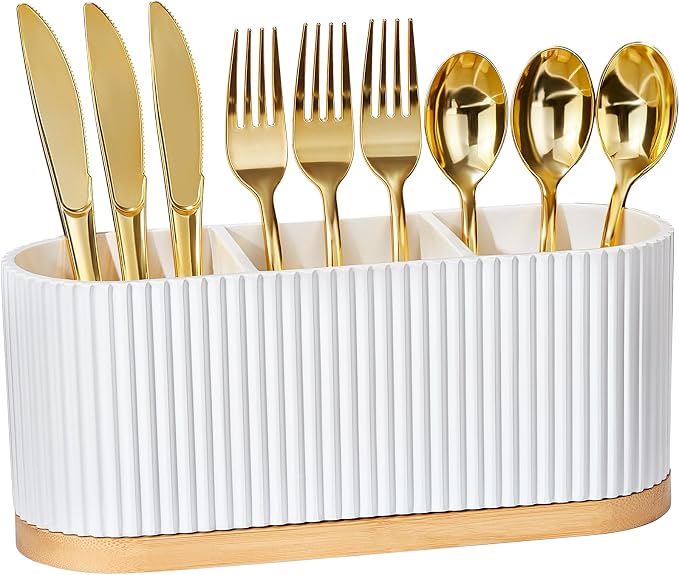 HouseJoy Countertop Silverware Holder, Cutlery Caddy by HouseJoy