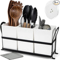 Czlizdyt Large Kitchen Utensil Holder, Drainage Utensil Caddy by CZLIADYT