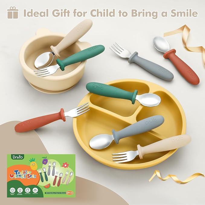 DRKIO 8 Pieces Toddler Utensils Set - Image 5