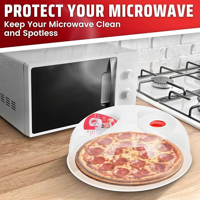 Flexzion 10 Inch Small Microwave Splatter Cover - Image 2