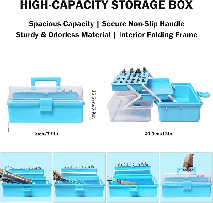 Gawren-H&E 208 PCS Cake Decorating Kit, Baking Supplies - Image 3