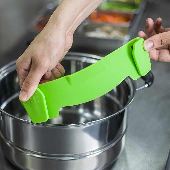 Clip On Strainer Silicone Pots and Pans, AUOON Pasta Strainer Clip on Food - Image 4