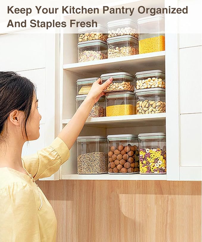 Melovom 8 Pcs Pop Food Storage Containers Airtight Food Storage Containers Set - Image 3