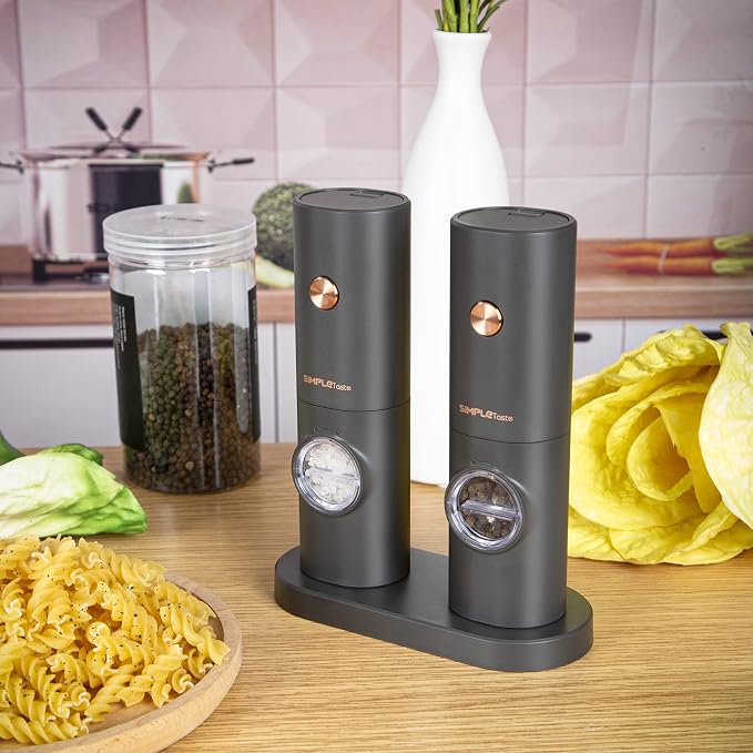 SIMPLETASTE Electric Salt and Pepper Grinder Set - Image 7
