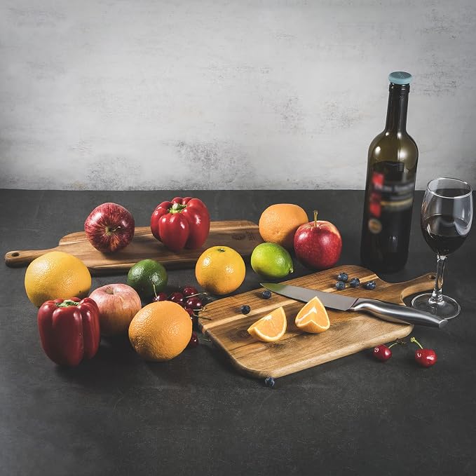 Wood Cutting Board Set with Handle - Image 6