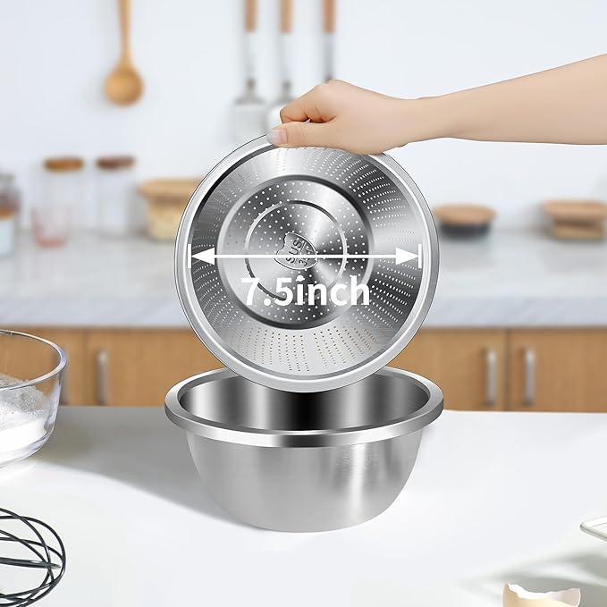 Colander 304 Stainless Steel 3-quart - Image 5