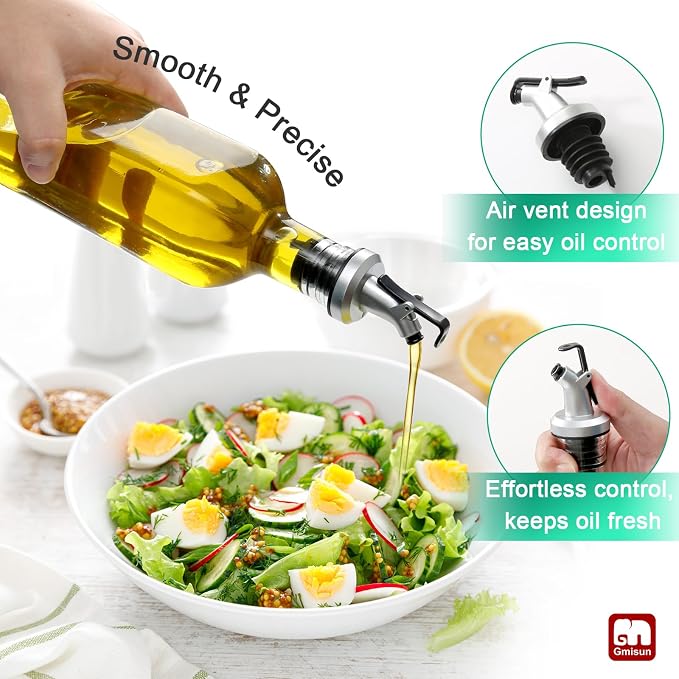 GMISUN Oil Dispenser for Kitchen, Olive Oil Dispenser Bottle, Cooking Oil - Image 3