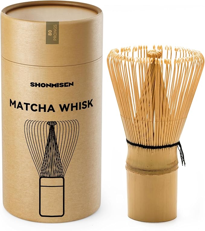 Bamboo Matcha Whisk 80/100/120 Prong, Traditional Japanese Chasen Matcha by Unknown