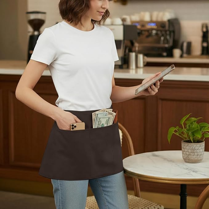 BOHARERS Waist Apron with 3 Pockets 3 Pack - Image 3