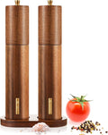 Wooden Salt and Pepper Grinder Set 11.8 Inch Manual Salt and Pepper Mill by LOYIM