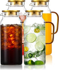 4 Pack 2 Liter/68 oz Glass Pitcher by Unknown