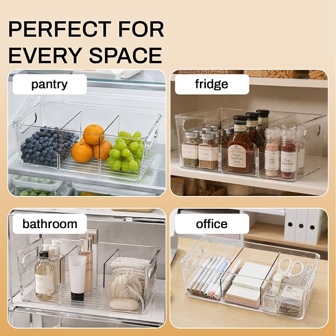 Mpotmiy 6 Pack Pantry Organizers and Storage, Fridge Organization and Storage - Image 7