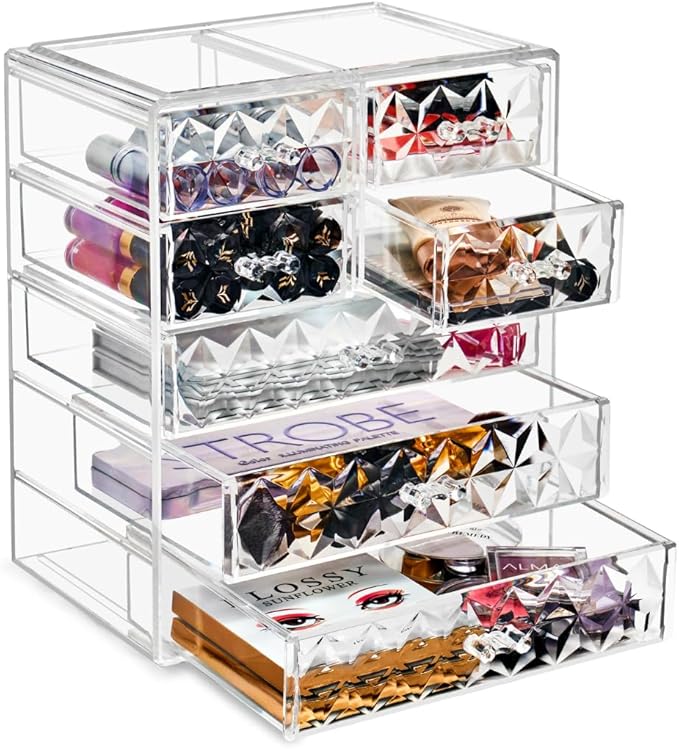 Sorbus Acrylic Makeup Organizer Set, 7-Drawer Vanity & Countertop Cosmetic by Sorbus
