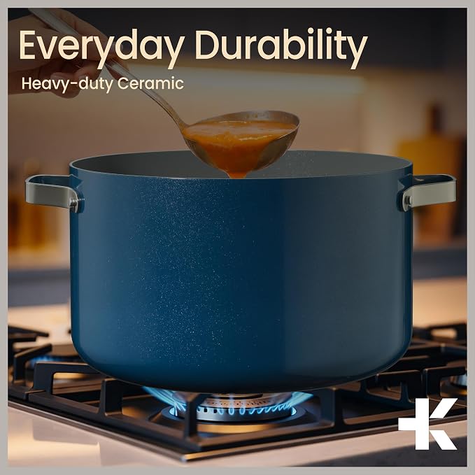 Bakken 12.5 Quart Ceramic Coated Stock Pot - Image 7