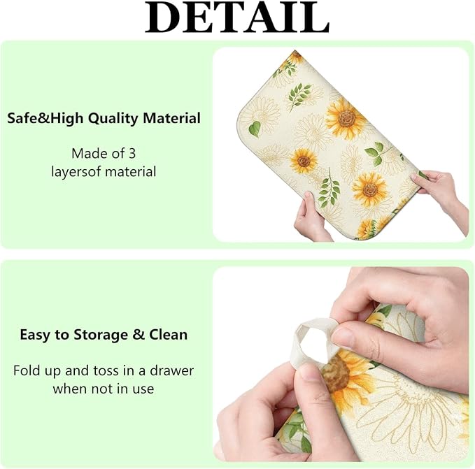Dish Drying Mat Drainer Pads - Image 6