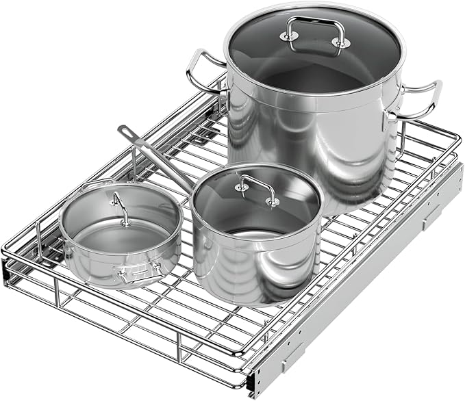 ZOINLIY Pull Out Cabinet Organizer, Versatile Slide Out Kitchen Organizers and by ZOINLIY