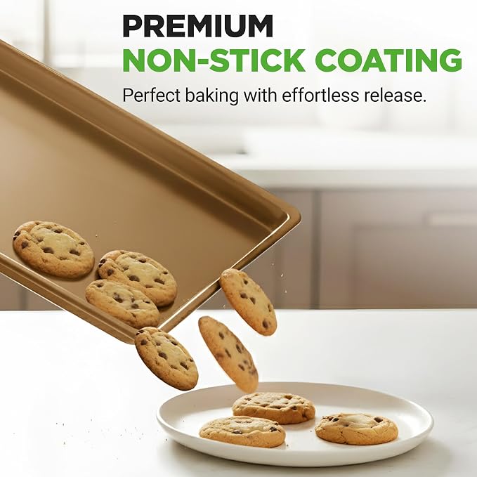 NutriChef Nonstick XL Cookie Sheet Baking Pan - Image 6