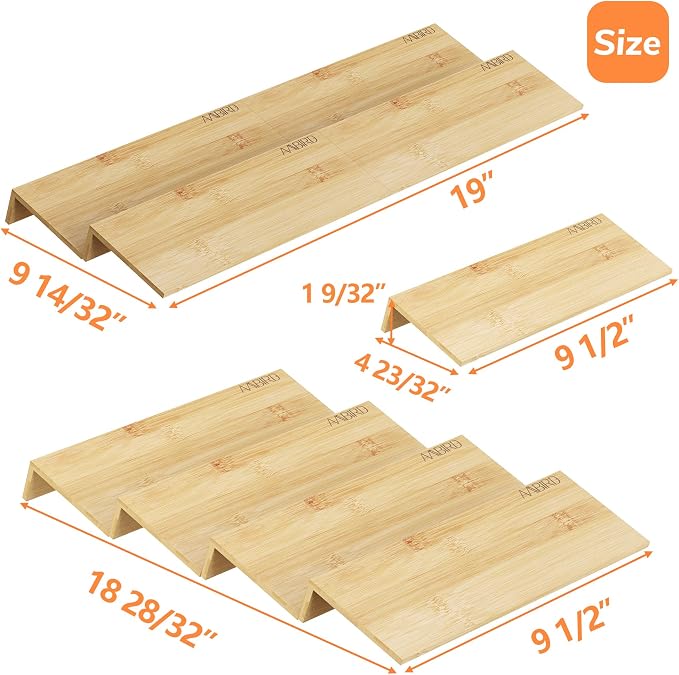 AMBIRD Bamboo Spice Drawer Organizer - Image 2