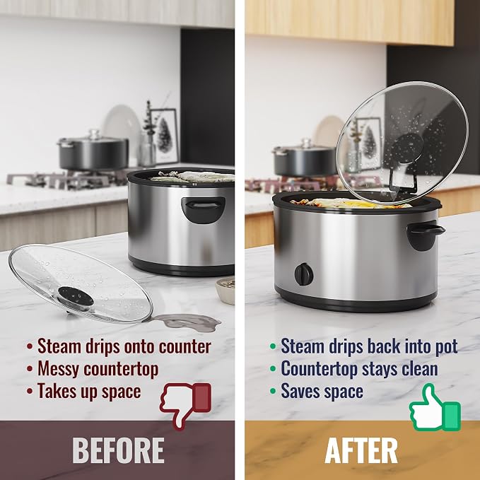 NiHome 2-Pack Slow Cooker Lid Holder Fit - Image 3