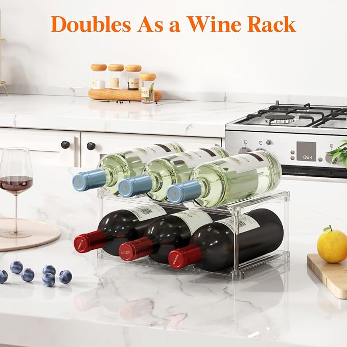 Lifewit Stackable Bottle Storage Organizer, Large Slot Water Bottle Tumbler Cup - Image 9