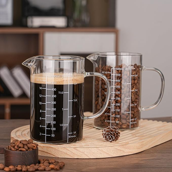 BCnmviku 500ML 2 CUP Glass Measuring Cup - Image 2