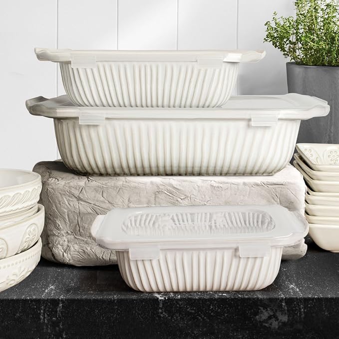 Artena Casserole Dishes For Oven, Ceramic Baking Dish, Large Lasagna Pan - Image 9