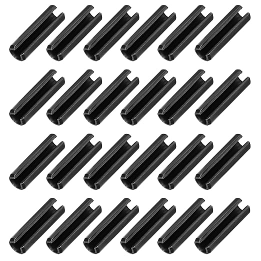 MECCANIXITY 25Pcs Slotted Split Roll Pins 2/5 Inch Dia. 1-1/5 Inch Length 65Mn by MECCANIXITY