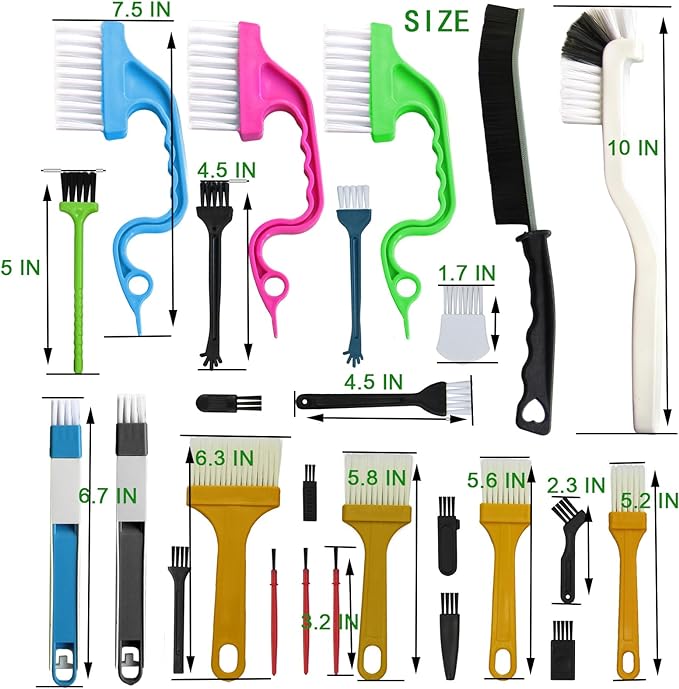 26Pcs Small Cleaning Brush, Crevice Cleaning Brushes Small Spaces, Gap Cleaning - Image 6