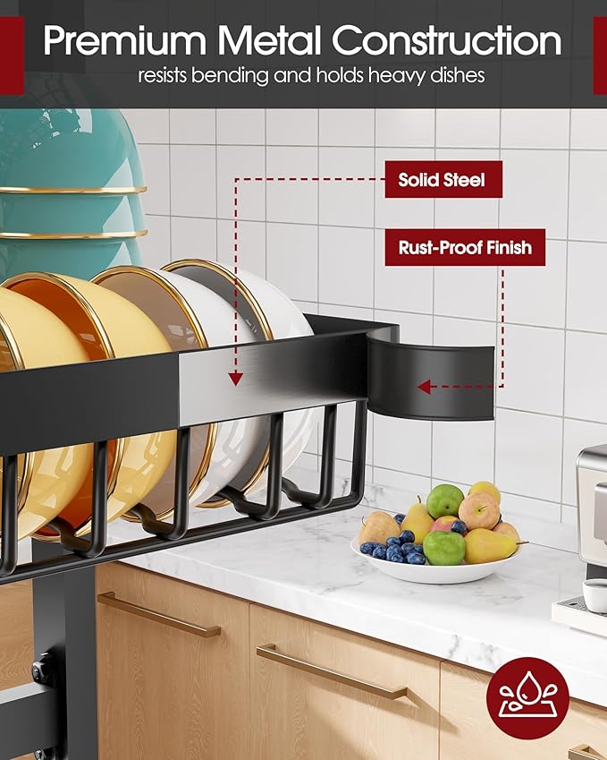 Sakugi Over The Sink Dish Drying Rack - Image 5