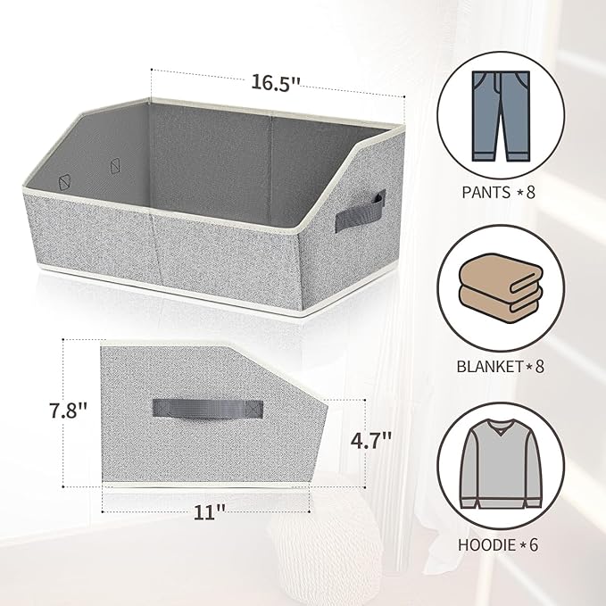 Homsorout Trapezoid Bins for Organization - Image 2