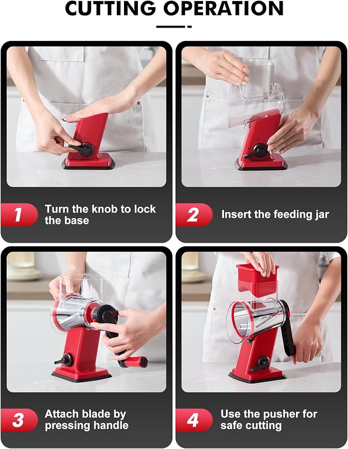 GDL Rotary Cheese Grater Hand Crank - Image 8