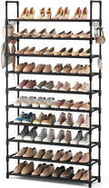 VTRIN 10 Tier Shoe Rack Tall Large Capacity Wide Shoe Organizer by VTRIN