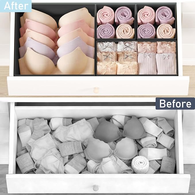 DIMJ Drawer Organizer Clothes 26 Pack - Image 6