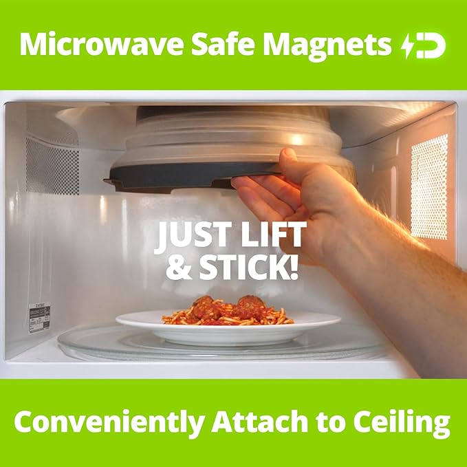 HOVER COVER 2 PACK Magnetic Microwave Splatter Cover - Image 5