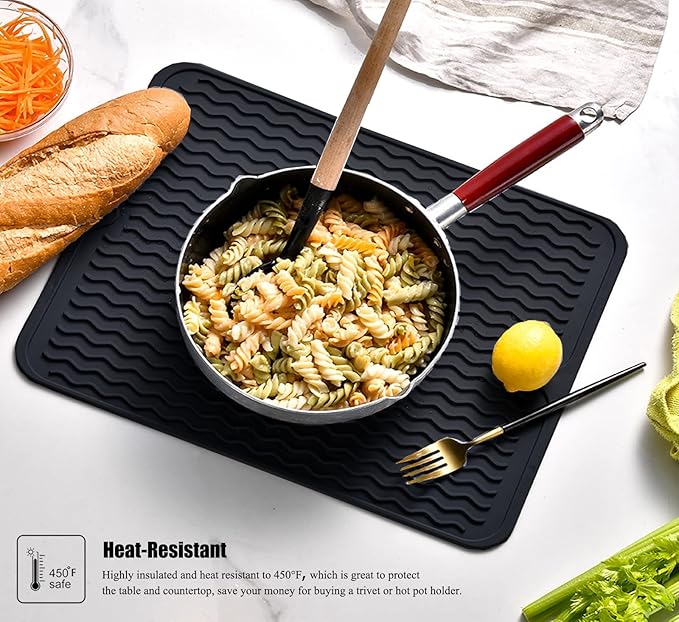 Large 24" x 18" Silicone Dish Drying Mat - Image 5