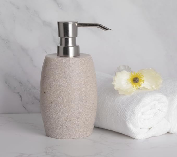Clasin Home Sandstone Textured Resin Soap Dispenser - Image 2