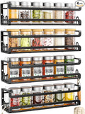 Doakhirmit 4 Pack Wall Mount Spice Rack by Unknown