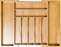 Simple Trending Bamboo Kitchen Drawer Organizer, Expandable Silverware Organizer by SimpleTrending