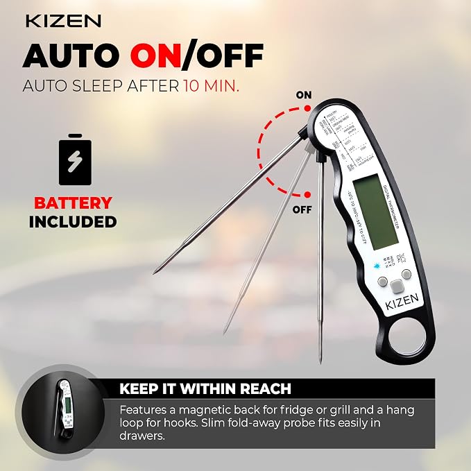 KIZEN Instant Read Meat Thermometer Digital - Image 5