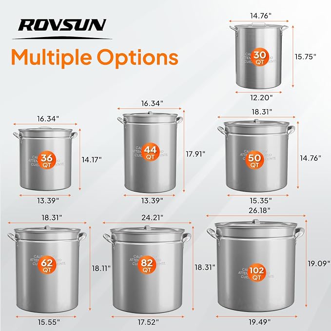 ROVSUN 30QT Turkey Fryer Pot & Seafood Boil Pot - Image 6