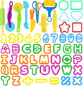 LCY WEDSHI Dough Tool Set, Dough Accessories Includes Alphabet Numbers Shapes by LCYWEDSHI